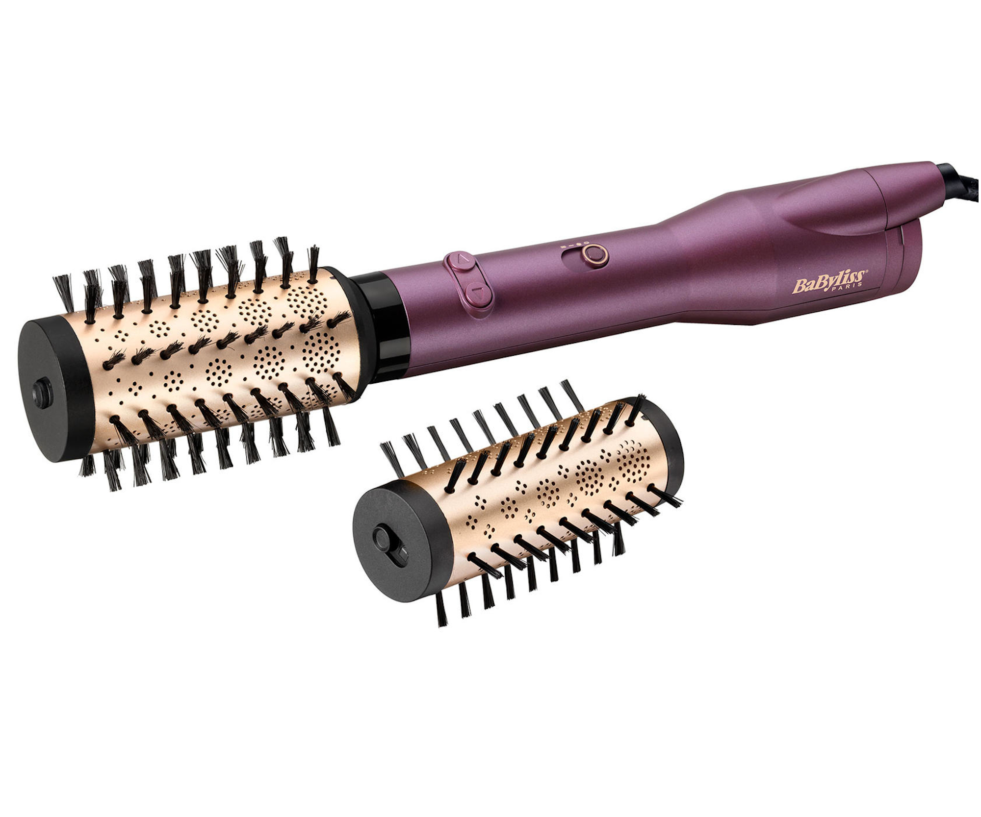 Teplovzdušná rotačná kefa BaByliss Volumised Blow - Dry AS950E - 650 W, fialová + darček zadarmo.