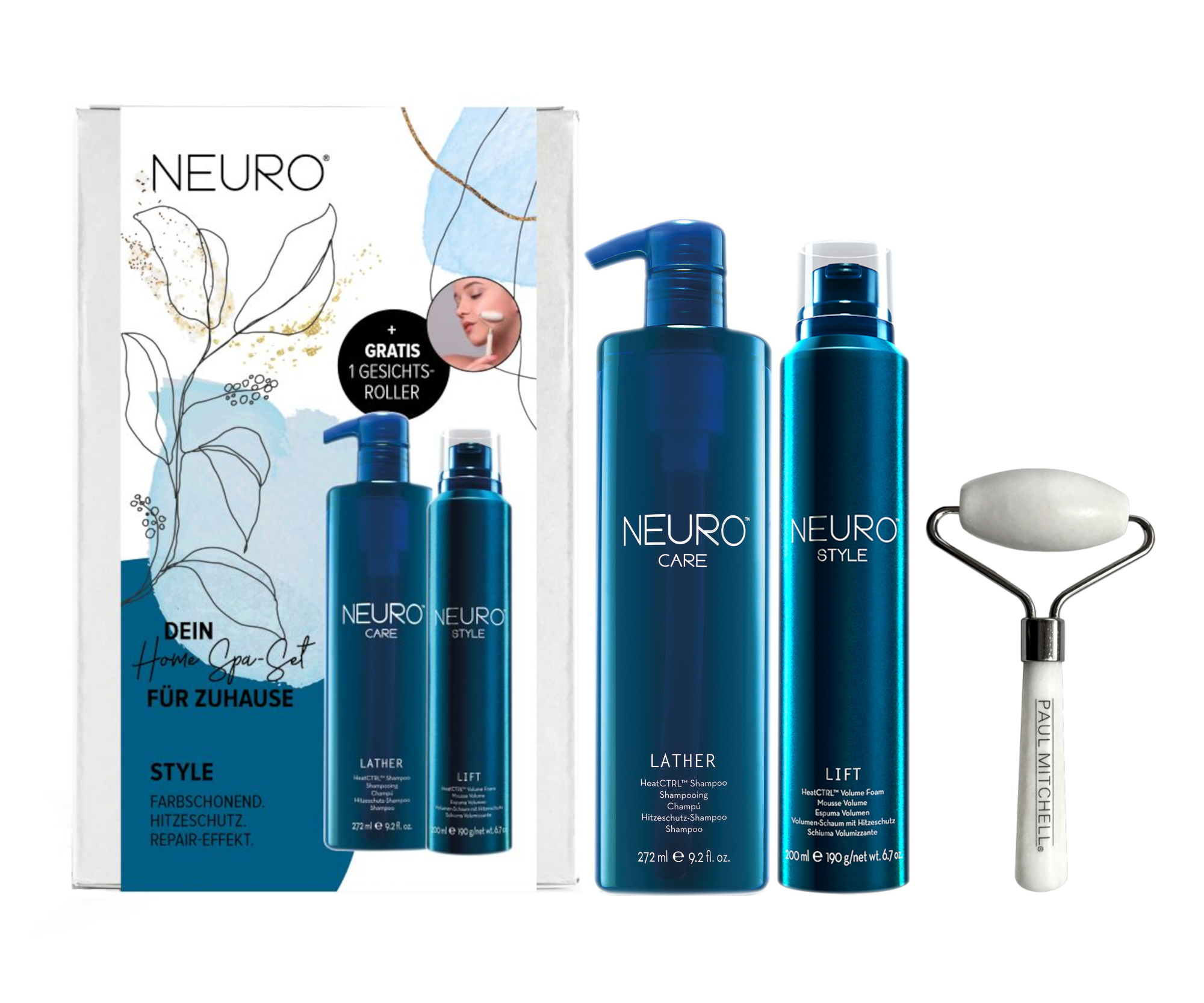 Darčeková sada Paul Mitchell Home Spa Neuro Style + pleťový valček zadarmo (716037) + darček zadarmo.