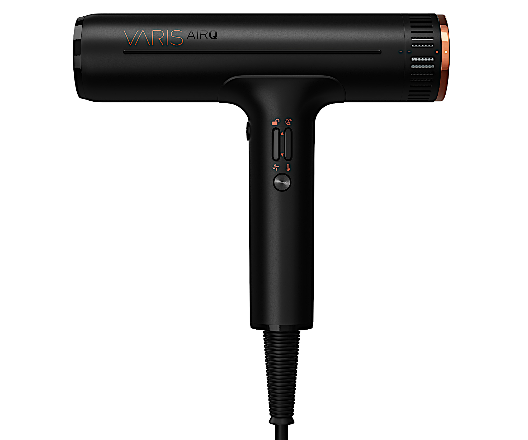 Profesionálny fén na vlasy Varis AirQ Hair Dryer - 1800 W, čierny + darček zadarmo.