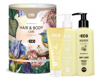 Darekov sada pre kompletn starostlivos o telo a vlasy Mila Professional Be Eco Hair & Body Care SOS