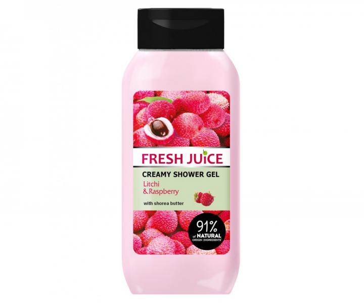 Krmov sprchov gl Fresh Juice Litchi and Raspberry Creamy Shower Gel &#8203;&#8203;- 400 ml