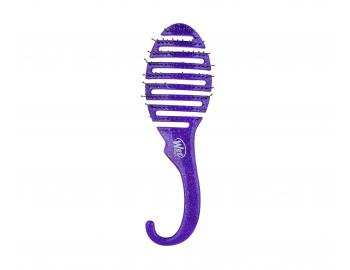Kefa na rozesvanie vlasov Wet Brush Shower Detangler - fialov s trblietkami