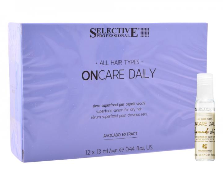 Hydratan srum pre such vlasy Selective Professional OnCare Daily Superfood Serum - 12 x 13 ml