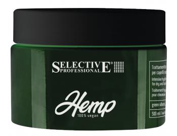 Rad pre regenerciu vlasov a vlasovej pokoky s konopnm olejom Selective Professional Hemp - glov maska &#8203;&#8203;- 500 ml