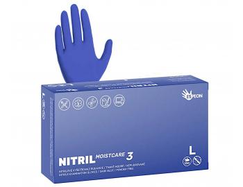Nitrilov rukavice s hydratciou Espeon Nitril Moistcare 3 - 100 ks, tmavo modr - L