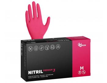 Siln nitrilov rukavice Espeon Nitril Premium 3 - 100 ks, erven - M