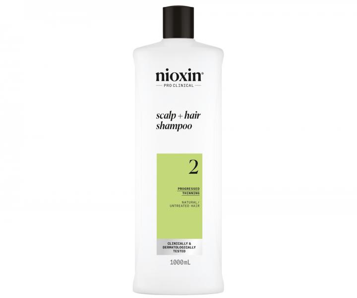 istiaci ampn pre silne rednce prrodn vlasy Nioxin System 2 Scalp + Hair Shampoo - 1000 ml