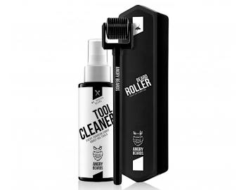 Masny valek pre podporu rastu fzov Angry Beard Beard Roller + istiaci sprej Tool Cleaner 50 ml - masny valek + istiaci sprej