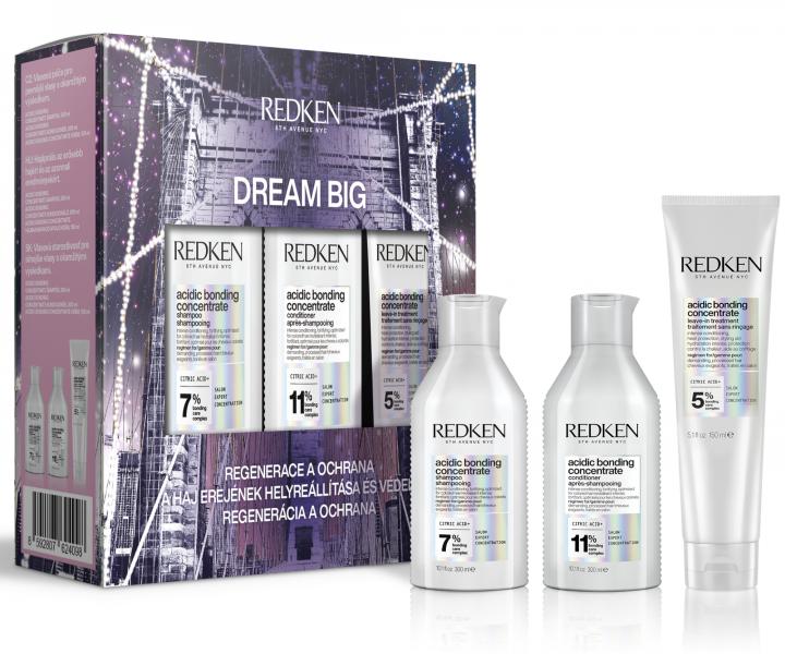 Regeneran darekov sada pre pokoden vlasy Redken Acidic Bonding Concentrate Dream Big