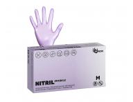 Nitrilov rukavice pre kadernkov Espeon Nitril Sparkle 100 ks - perleov fialov
