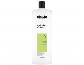 istiaci ampn pre silne rednce prrodn vlasy Nioxin System 2 Scalp + Hair Shampoo - 1000 ml