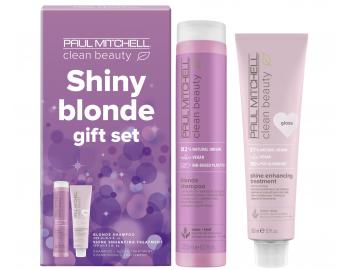 Darekov sada na neutralizciu ltch tnov Paul Mitchell Clean Beauty Shiny Blonde Gift Set