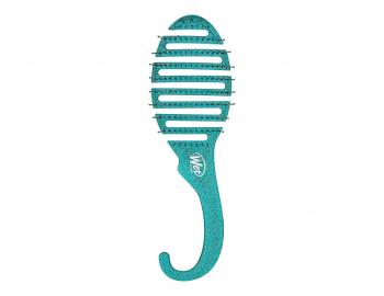 Kefa na rozesvanie vlasov Wet Brush Shower Detangler - zelen s trblietkami