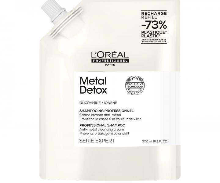 ampn pre farben a pokoden vlasy Loral Professionnel Serie Expert Metal Detox - 500 ml, nhradn npl