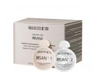 Dvojfzov maska pre pokoden a namhan vlasy Selective Professional Risana Mask - 12 +12 x 15 ml