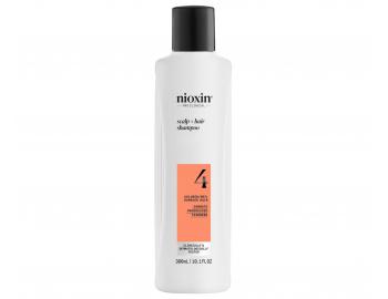 istiaci ampn pre silne rednce farben vlasy Nioxin System 4 Scalp + Hair Shampoo - 300 ml