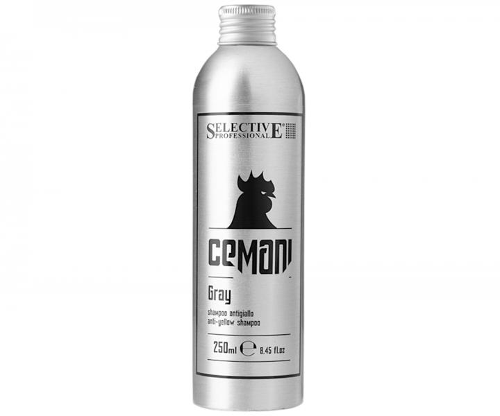 Pnsky ampn pre neutralizciu bielych vlasov Selective Professional Cemani Gray Shampoo - 250 ml