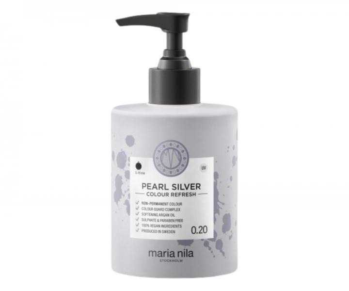 Maska na oivenie farby vlasov Maria Nila Colour Refresh Pearl Silver - platinov, 300 ml