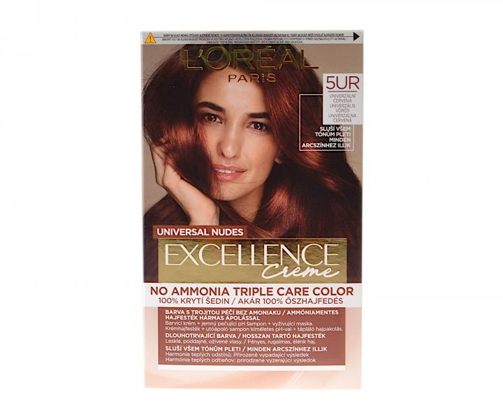 Permanentn farba Loral Excellence Creme - 5UR univerzlna erven