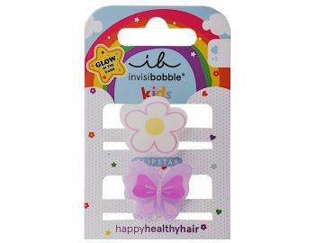 Detsk vesel kripeky do vlasov Invisibobble Clipstar Happy Flower - 2 ks