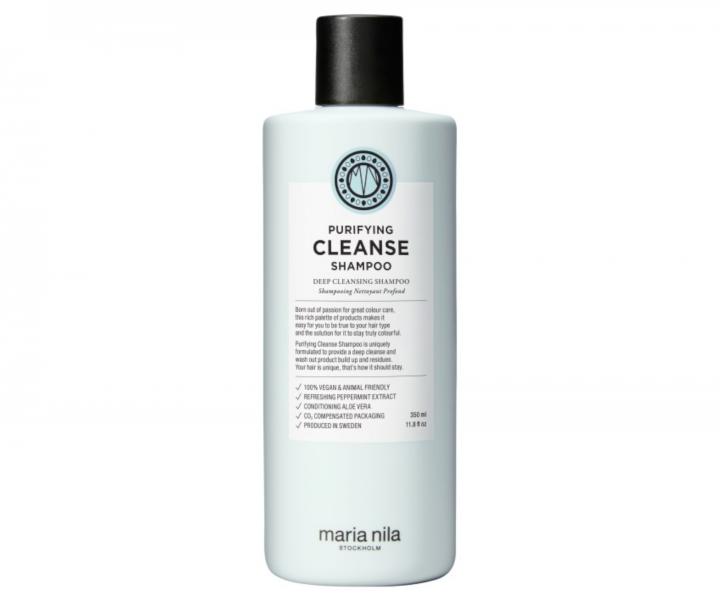 Hbkovo istiaci ampn pre vetky typy vlasov Maria Nila Purifying Cleanse Shampoo - 350 ml