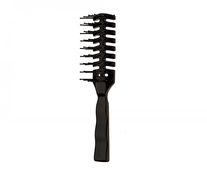 Kefa na vlasy Sibel Vented Brush Croc Black - ierna