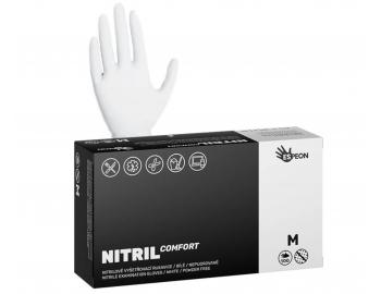 Nitrilov rukavice Espeon Nitril Comfort - 100 ks, vekos M - biela