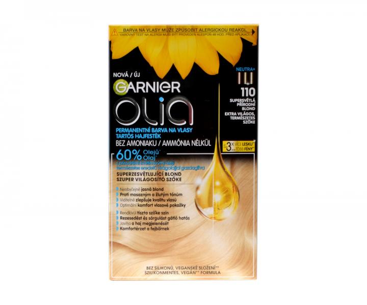 Permanentn olejov farba Garnier Olia - 110 supersvetl prrodn blond