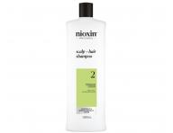 istiaci ampn pre silne rednce prrodn vlasy Nioxin System 2 Scalp + Hair Shampoo - 1000 ml