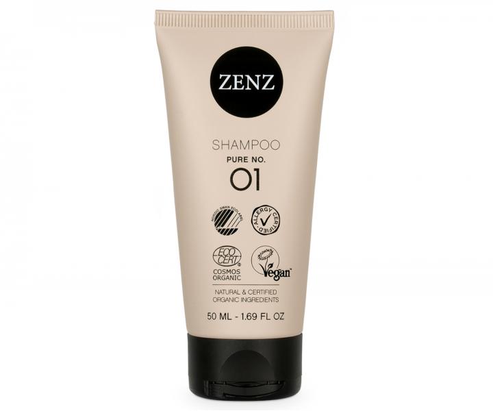 Jemn ampn pre vetky typy vlasov Zenz Shampoo Pure No. 01 - 50 ml