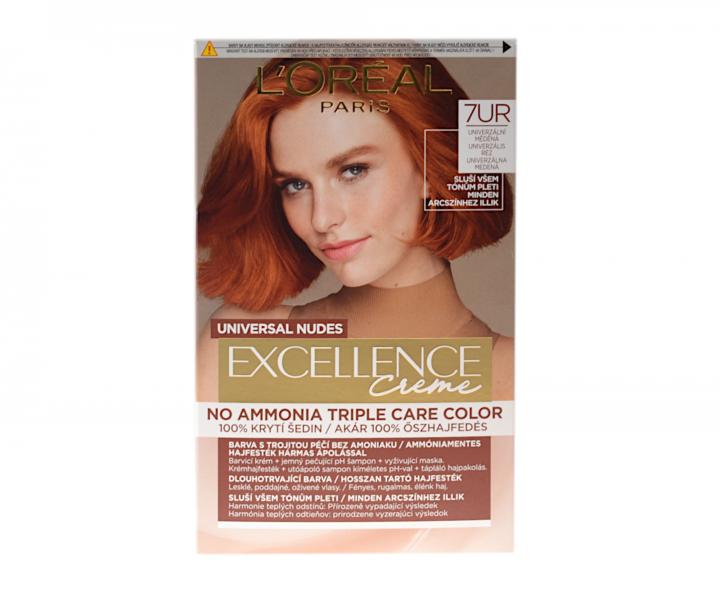 Permanentn farba Loral Excellence Creme - 7UR univerzlna meden