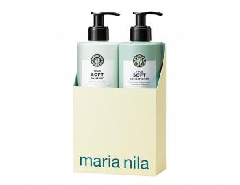 Rad vlasovej kozmetiky pre such a krepat vlasy Maria Nila True Soft - sada - ampn 500 ml + kondicionr 500 ml