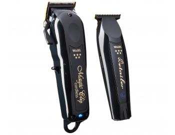 Profesionlny set strihacieho a kontrovacieho strojeka Wahl Barber Combo Cordless 3025726 - limitovan edcia, ierny