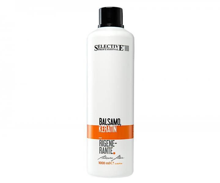 Regeneran balzam pre namhan a matn vlasy bez lesku Selective Professional Artistic Flair Balsamo Keratin - 1000 ml