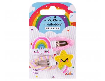 Detsk sponky do vlasov pukaky Invisibobble Clipstar Happy Sky - 2 ks