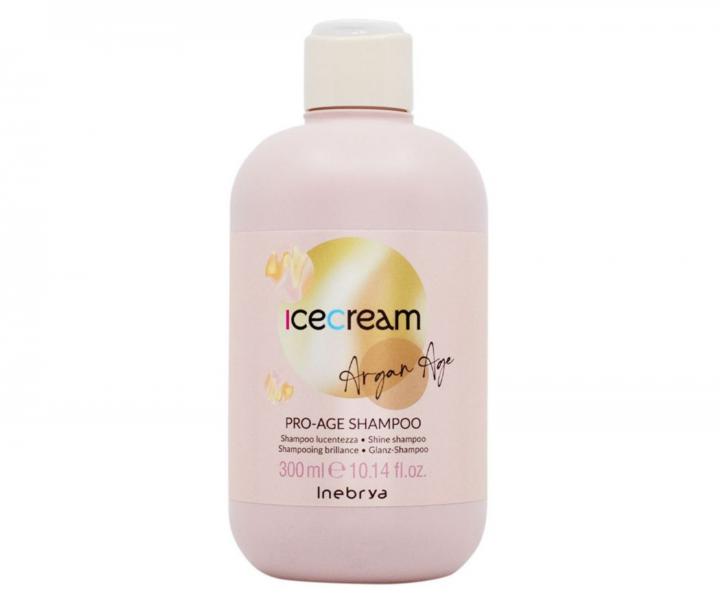 ampn pre iariv lesk vlasov Inebrya Ice Cream Argan Age Pro-Age Shampoo - 300 ml