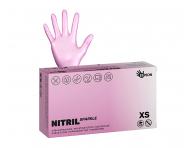 Nitrilov rukavice Espeon Nitril Sparkle - 100 ks, perleov ruov, vekos XS