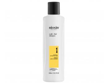 istiaci ampn pre mierne rednce prrodn vlasy Nioxin System 1 Scalp + Hair Shampoo - 300 ml