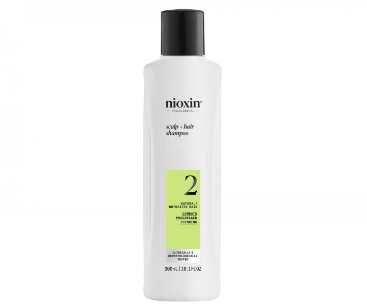 istiaci ampn pre silne rednce prrodn vlasy Nioxin System 2 Scalp + Hair Shampoo - 300 ml