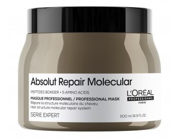 Maska pre pokoden vlasy Loral Professionnel Serie Expert Absolut Repair Molecular - 500 ml