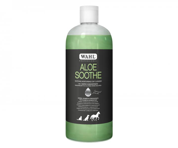 Upokojujci ampn pre hust a strapat srs zvierat Wahl Aloe Soothe - 500 ml, koncentrt