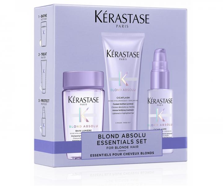 Darekov cestovn sada pre blond vlasy Krastase Blond Absolu Essentials Set For Blonde Hair