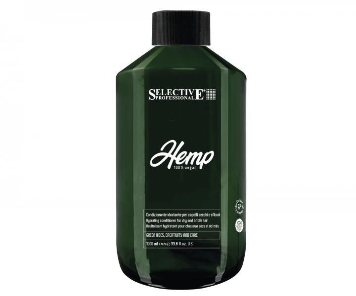 Hydratan kondicionr pre such a lmav vlasy Selective Professional Hemp Hydrating conditioner - 1000 ml