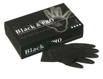 Latexov rukavice pre kadernkov Sibel Black Pro 20 ks - XL - expircia 01/10/2022