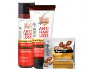 Sada pre podporu rastu vlasov Dr. Sant Anti Hair Loss - ampn + starostlivos + mydlo zadarmo