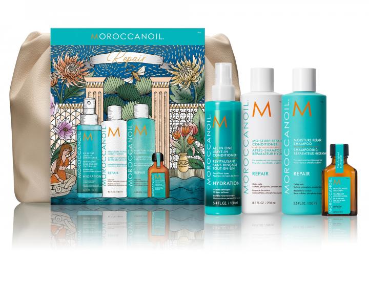 Darekov sada na regenerciu pokodench vlasov Moroccanoil Repair + tatika zadarmo