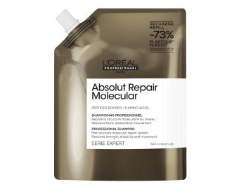 ampn pre pokoden vlasy Loral Professionnel Serie Expert Absolut Repair Molecular - 500 ml, nhradn npl