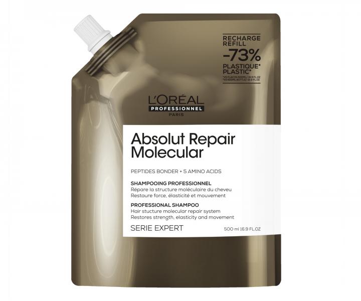 ampn pre pokoden vlasy Loral Professionnel Serie Expert Absolut Repair Molecular - 500 ml, nhradn npl