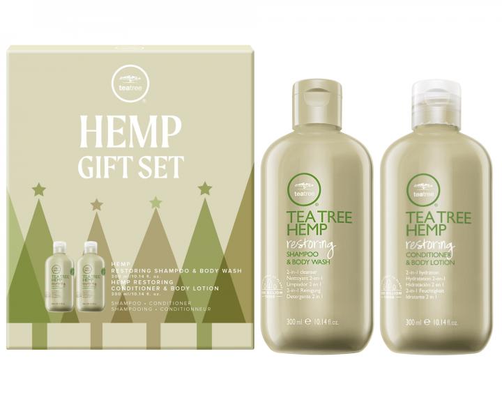 Darekov sada na regenerciu vlasov s konopnm olejom Paul Mitchell Tea Tree Hemp Gift Set