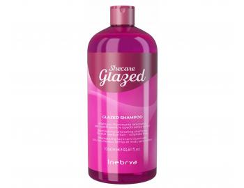 Rozjasujci a hydratan ampn pre vlasy bez lesku Inebrya Shecare Glazed Shampoo - 1000 ml